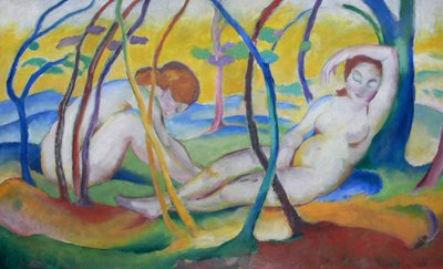 Nudi sotto gli alberi da Franz Marc